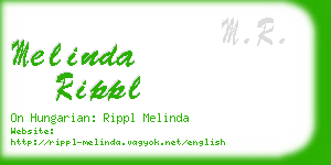 melinda rippl business card